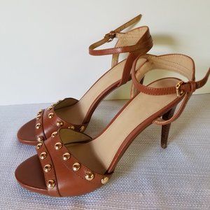 COACH Java Semo Matte Calf A9330 Studded High Heel Platform Sandal, Size 6.5